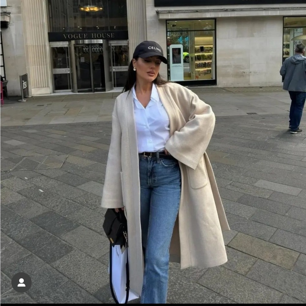 Zara Cream Pea Coat